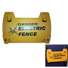 Placa de aviso de cerca elétrica, placa de aviso de alta tensão de segurança para grade de energia, 10 peças 2024 - compre barato