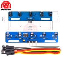 Sensor de seguimiento de 5 canales TCRT5000L, Sensor infrarrojo reflectante, interruptor fotoeléctrico IR, módulo de pista de línea de barrera 2024 - compra barato
