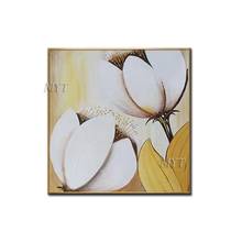 White Flowers Abstract Oil Painting Hand-painted Wall Art Home Decor Picture Modern Hand Painted Oil Painting On Canvas Unframe 2024 - buy cheap