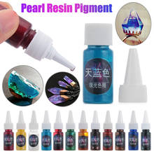 1 pçs 10ml líquido pérola resina pigmento tintura resina uv resina cola epoxy artesanal sabão pigmentos diy fazendo artesanato jóias acessórios 2024 - compre barato