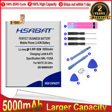 HSABAT 0 Cycle 5000mAh EB-BN985ABY Battery for Samsung Note 20 Ultra Note20 Ultra High Quality Replacement Accumulator 2024 - buy cheap