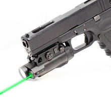 Pistola de aire Airsoft militar de alto Lumen, linterna y mira láser verde, Combo de montaje en riel Picatinny, puntero láser AR 15