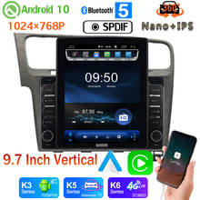 Android auto DSP 9.7" Vertical Tesla Android 10 Car Media Radio GPS PX6 4+64G For Volkswagen VW Golf 7 MK7 2013-2020 360 Camera 2024 - buy cheap