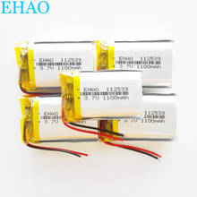 5 pcs 3.7V 1100mAh Lithium Polymer LiPo Rechargeable Battery 112539 For Mp3 Camera DVD GPS mobile electronic part 2024 - buy cheap
