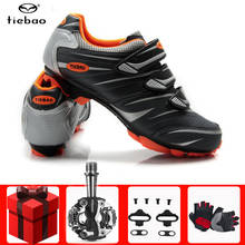 Tiebao велосипедная обувь sapatilha ciclismo mtb add педаль SPD Профессиональная мужская и женская велосипедная спортивная обувь для горного велосипеда 2024 - купить недорого