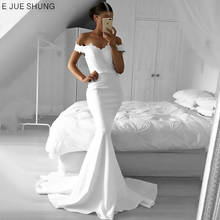 E JUE SHUNG-vestidos de novia de sirena con apliques de encaje blanco, hombros descubiertos, banda trasera, vestidos de novia, vestidos de novia 2024 - compra barato