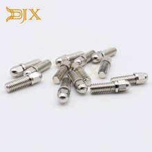 DJX-tuercas hexagonales M3 de acero inoxidable, tornillos de tapa redonda de bala para ruedas de 1,9/2,2 pulgadas, combinador de apertura M3/enchufe hexagonal M3, 25 uds. 2024 - compra barato