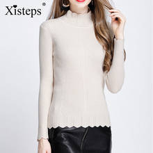 Xisteps Knitting Turtleneck Pullover Long Sleeve Autumn Winter Sweater Women Sexy Elastic Streetwear Slim Jumper 2020 New Casual 2024 - buy cheap