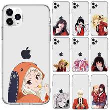 Crazy Excitement Manga Kakegurui Phone Case Transparent for iPhone 6 7 8 11 12 s mini pro X XS XR MAX Plus se cover funda shell 2024 - buy cheap