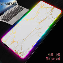 MRGBEST-alfombrilla de ratón LED USB para ordenador portátil, teclado de escritorio, alfombrilla de goma antideslizante, color negro, RGB 2024 - compra barato