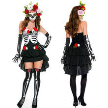 Disfraz del Día de los muertos para mujer, disfraz del Día de los muertos, Cosplay, vestido de fiesta de lujo 2024 - compra barato