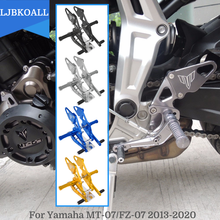 Aluminum Adjustable Motorcycle Rearsets Rear Sets Foot Pegs Pedal Footrest for Yamaha MT-07 FZ-07 2013-2020 2014 2015 2016 2017 2024 - buy cheap