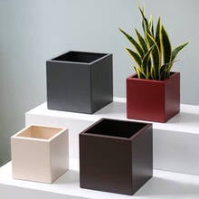 Three Sizes Of Square Cement Flower Pot Silicone Mold Succulent Plant Pot Clay Concrete Epoxy Garden Pot Mold 2024 - buy cheap