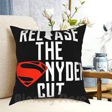 Funda de almohada estampada The Snyder, suave, DIY, para el hogar, de película de cómic de Batman Snyder Justice Bat 2024 - compra barato
