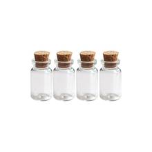 100pcs 7ml small glass vials with cork tops bottles Little empty jars 22*40mm 2024 - buy cheap