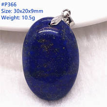 Natural Blue Lapis Lazuli Necklace Pendant For Woman Lady Man Healing Wealth Crystal Love Gift Silver Beads Stone Jewelry AAAAA 2024 - buy cheap