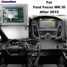 Liandlee-kit com câmera de estacionamento com interface de auxílio à ré para ford focus, mk 3, 2015 ~ 2018, display original atualizado 2024 - compre barato