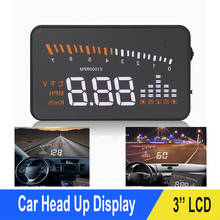 Sistema de alarme para autos, tela de 3 polegadas, detecção para exibição de veículos km/h, e mph, obd2 2024 - compre barato