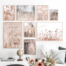 Scenery Picture Grass Flower Plant Poster Autumn Pastoral Landscape Wall Art Canvas Painting Nordic Print for Living Room Design 2024 - buy cheap