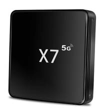 ТВ-приставка X7 4 Гб + 8 Гб четырехъядерный двухдиапазонный 2,4G/5G медиаплеер WIFI ЕС вилка 2024 - купить недорого