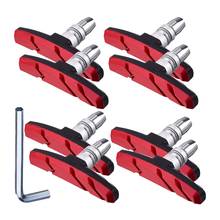 4 Pairs Bike Brake Pads Set Road Mountain Bicycle V-Brake Blocks Shoes Bicycle Brake Blocks Set 70 mm 2024 - buy cheap