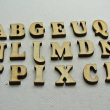 100 Assorted Flat Back Flatback Wood Alphabet Letter ~Wooden Scrapbooking Embellishment 2024 - buy cheap