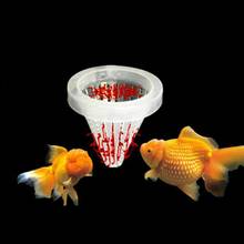 Кормушка пластиковая коническая с присоской, кормушка для кормления, чашка для аквариума, принадлежности для рыбок, красный червь, R9W4, 1 шт. 2024 - купить недорого
