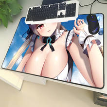 XGZ Laptop Cartoon Large Size Mouse Pad Sexy Big Breasts Beauty PC Mat Pure Cute Girl Natural Rubber Universal Slip Type 2024 - buy cheap