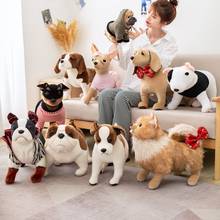 10 estilos quentes agradável simulação bonito pelúcia brinquedos do cão jiahuahu bulldog hiromi shar pei animais bonecas para crianças presentes 2024 - compre barato