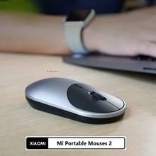 New  Xiaomi Mi Portable Mouses 2 Wireless Bluetooth 4.2 Mouse RF 2.4GHz Dual Mode Connect 4000DPI Adjustable For Laptop PC Mouse 2024 - buy cheap