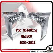 Cubierta triangular para motocicleta, accesorio modificado para Honda GoldWing GL1800 GL1800, cromado, izquierda y derecha, 2001-2011 02 03 04 05 06 2024 - compra barato