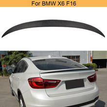 Car Rear Trunk Spoiler wing for BMW X6 F16 M Sport M Tech 2015 2016 2017 Rear Trunk Boot Lip Wing Spoiler Carbon Fiber 2024 - buy cheap