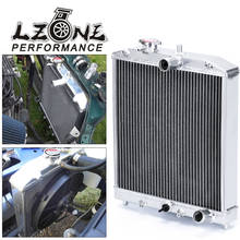 Алюминиевый радиатор LZONE - 3 ряда 52 мм для HONDA CIVIC B18C/B16A MT 32 мм, Входное/выходное устройство, для HONDA CIVIC B18C/B16A 2024 - купить недорого