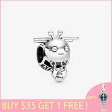 2021 New Arrival s925 Sterling Silver Beads Bee Mine Charms fit Original Pandora Bracelets Women DIY  Mother's Day Jewelry 2024 - buy cheap