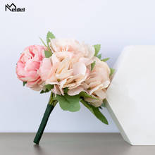 Silk Peonies Hydrangea Artificial Flowers Bouquet Silk Fake Flowers Wedding Home Decor Living Room Christmas Accessories Floral 2024 - buy cheap