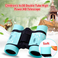 Binoculars HD 4x30 Telescope Rubber Children 7 Colorful Telescopes Fixed Zoom Anti-skid Portable Field glasses Gift for Children 2024 - buy cheap