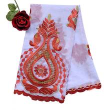 Bufanda de algodón 100% para mujer, pañuelo bordado de algodón, suave, ahuecado, Hijab, chales, EC418 2024 - compra barato