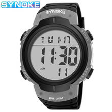 SYNOKE Men Digital Watch Alarm LED Watches Electronic Clock Large Dial Outdoor Waterproof Military Sports Watch For Men Watches 2024 - buy cheap