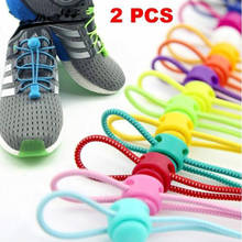 Cordones elásticos para zapatillas de deporte, cierre de estiramiento rápido, de poliéster, 24 colores, 1 par 2024 - compra barato