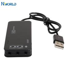 Multi-Function 3 Port Usb 2.0 External 7.1Ch Stereo Sound Card Adapter  2 Micphone Jack 3.5mm Earphone Audio AU For Pc 2024 - buy cheap