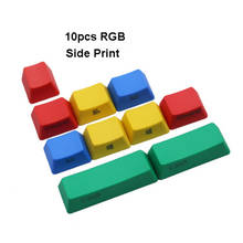 10 Pieces RGB Thick PBT Keycaps OEM Profile Modifiers for Cherry MX Switches of Mechanical Keyboard 2024 - buy cheap