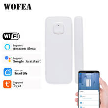 Tuya smartlife Wi-Fi детектор дверей/окон, Wi-Fi уведомление через приложение, датчик безопасности с поддержкой alexa google home, концентратор не нужен 2024 - купить недорого