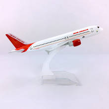 16CM 1:400 simulation Airbus A320-200 model Aircraft Air INDIA airways W Stand base Diecast alloy plane display Airplane Toys 2024 - buy cheap