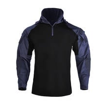 G3-camisetas de entrenamiento táctico con capucha para hombre, trajes de combate de camuflaje de manga larga para fanáticos del ejército, ropa militar, conjunto de camisa y pantalones azul marino 2024 - compra barato