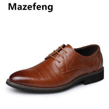 Men Leather Formal Business Shoes Male Office Work Flat Shoes Oxford Breathable Party Wedding Anniversary Shoes Plus Size 48 2024 - buy cheap