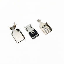 10set 30set 100set micro usb conector macho con carcasa de metal 2024 - compra barato