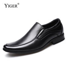 YIGER nuevos zapatos de vestir de hombre de cuero de gran tamaño zapatos de derby de Hombre Zapatos formales de hombre de negocios zapatos hombre vestido zapatos 0353 2024 - compra barato