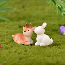 2020 Christmas miniature Fox duck fairy mini garden home decoration accessories miniatures decor animal bonsai resin figurines 2024 - buy cheap
