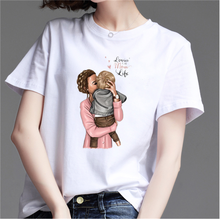 SexeMara/женская футболка с надписью «Mommy's Love»; Футболка для мамы и дочки; Женская белая футболка с принтом «Super Mama»; Уличная мода; Футболка; 2020 2024 - купить недорого