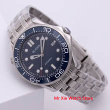 Bliger 41mm Men Watch Stainless Steel Strap Sapphire Crystal Luminous Waterproof Calendar Automatic Mechanical Male Wristwatch 2024 - buy cheap